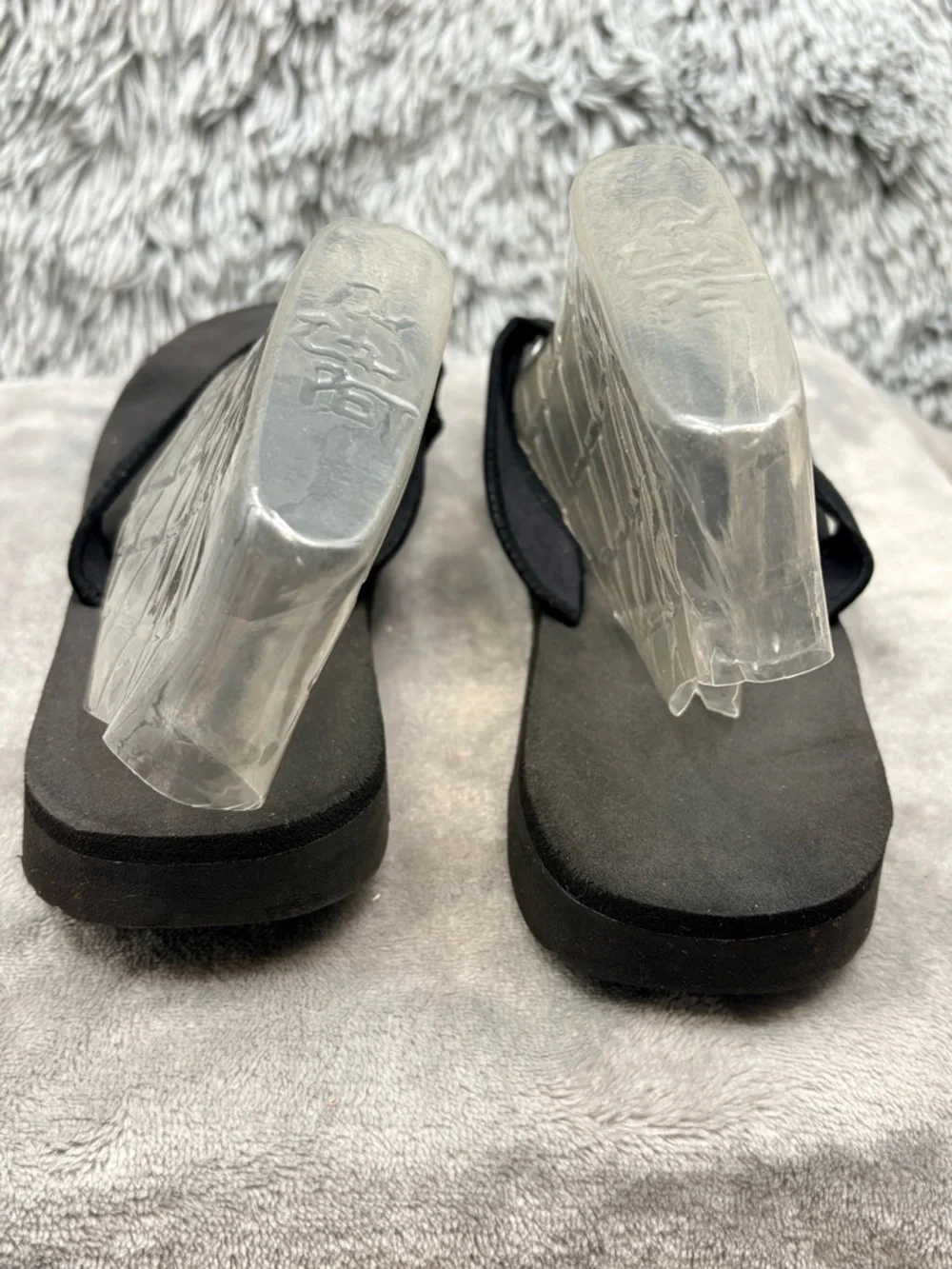 Nike Sandals Womens 9 Celso Girl Thong Flip Flop Black White Casual Beach